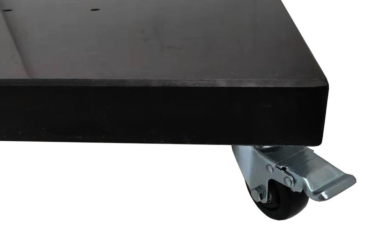 Umbrella Base - Granite base with wheels - Black 100kg - Image 5