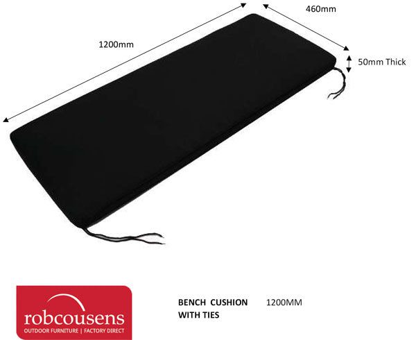 Bench cushion 120cm x 46cm x 50mm - Image 2