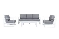 Torquay 4PC 3 Seat Sofa's White