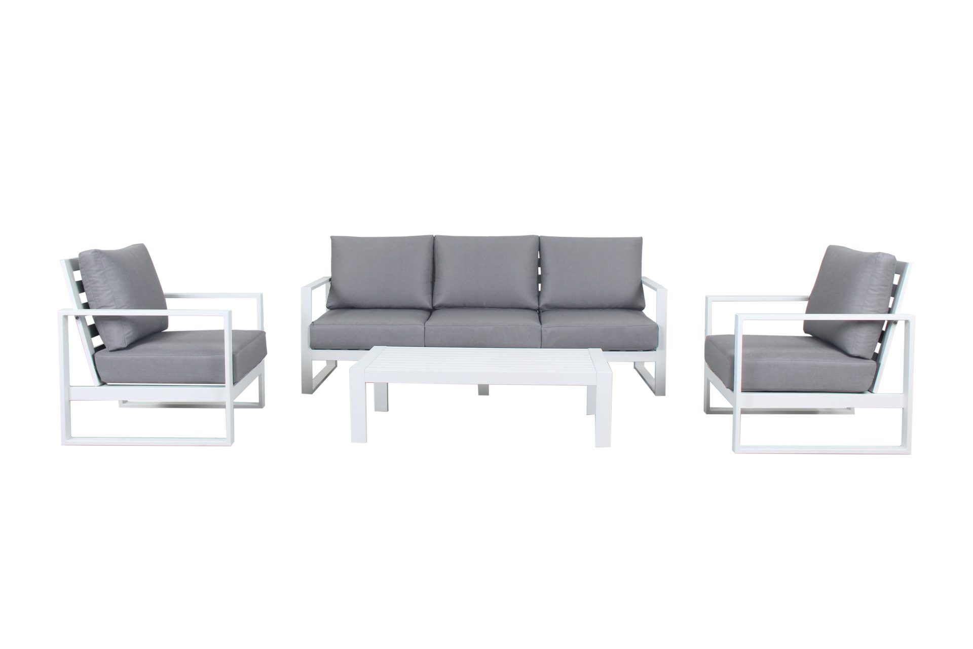Torquay 4PC 3 Seat Sofa's White - Image 2