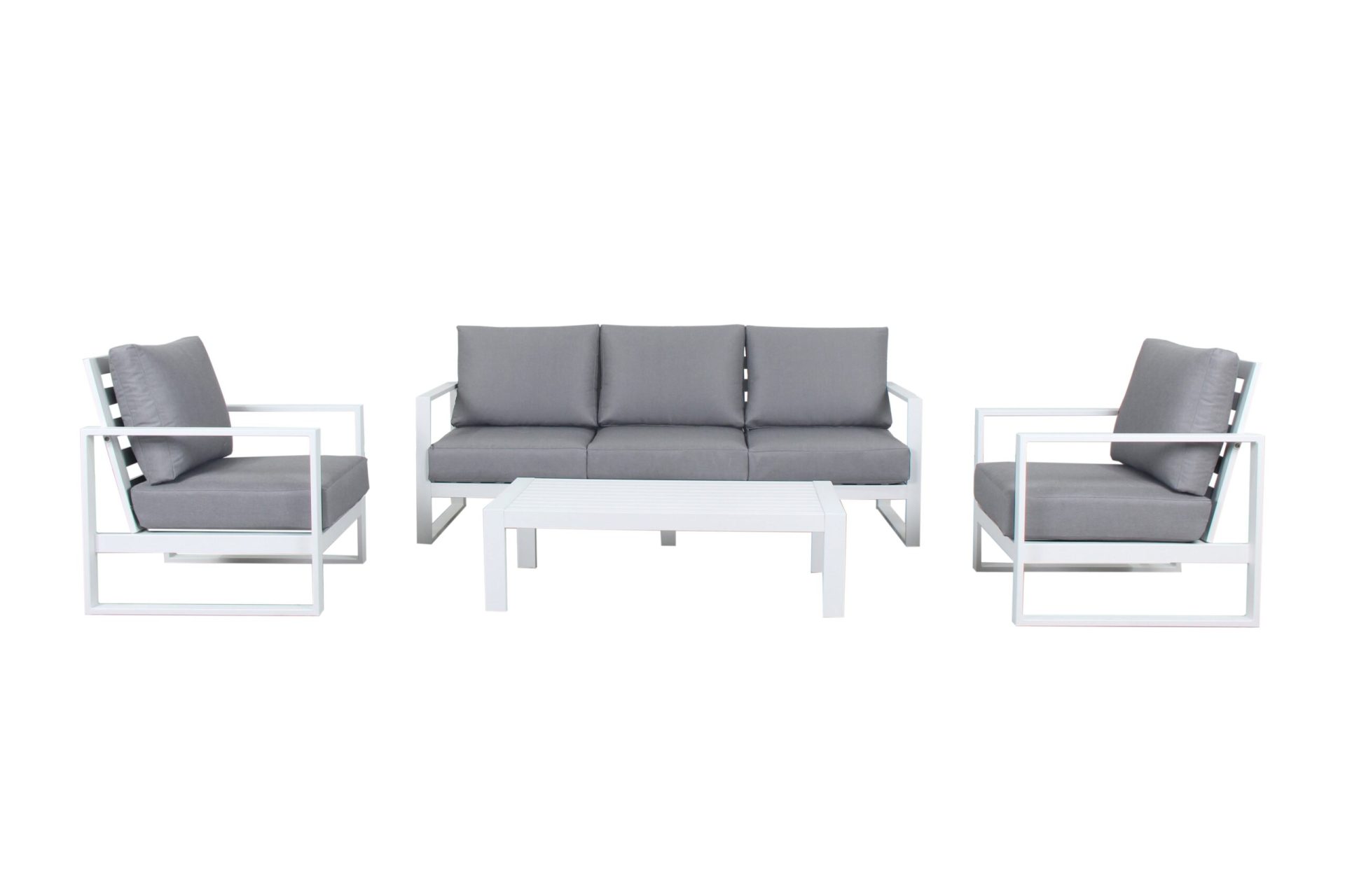 Torquay 4PC 3 Seat Sofa's White