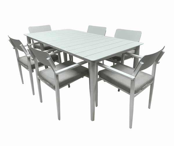 Hope -Jackson 7pc Dining Sets - White