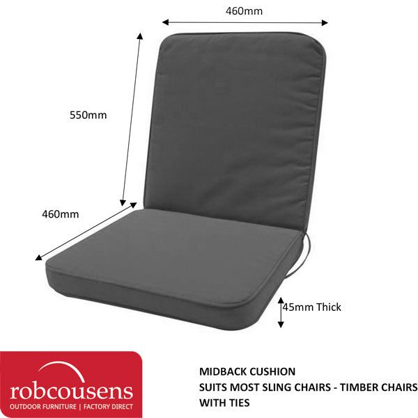 Mid back cushion 55cm x 46cm x 46cm - Image 2