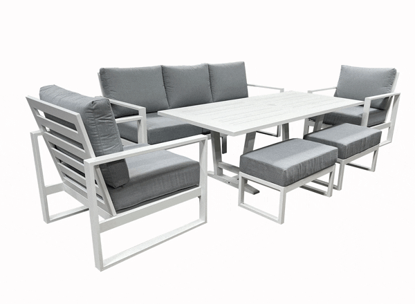 Torquay- Kasteli 6pc Triple Cafe Set - White
