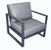 Torquay Single Sofa Chair Gunmetal