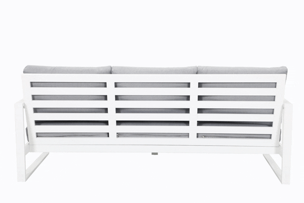 Torquay- Kasteli 4pc Triple Cafe Set - White - Image 12
