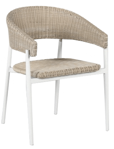 Woven-Azura Ext. 7pc Dining Sets - White / White - Image 3