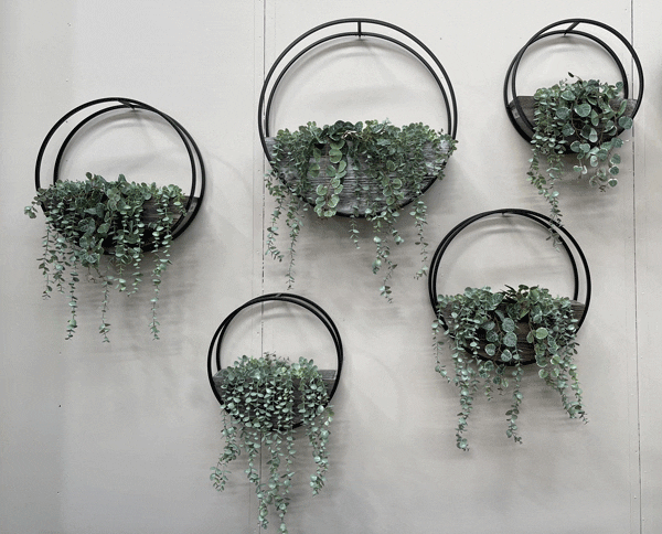 Circle Wall planter Brown Medium - Image 2