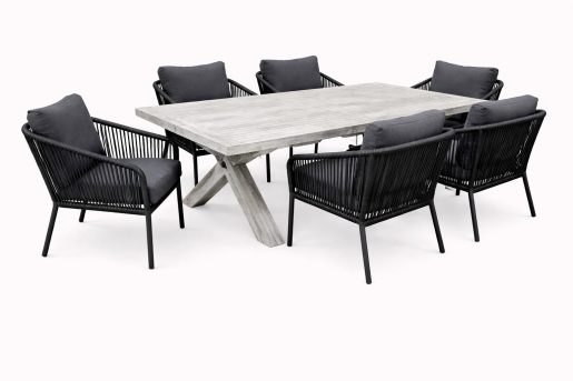 Java Lounge chair 7pc Bolsena Low Rectangle Tbl