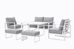Torquay 6pc Double Cafe Set WHITE