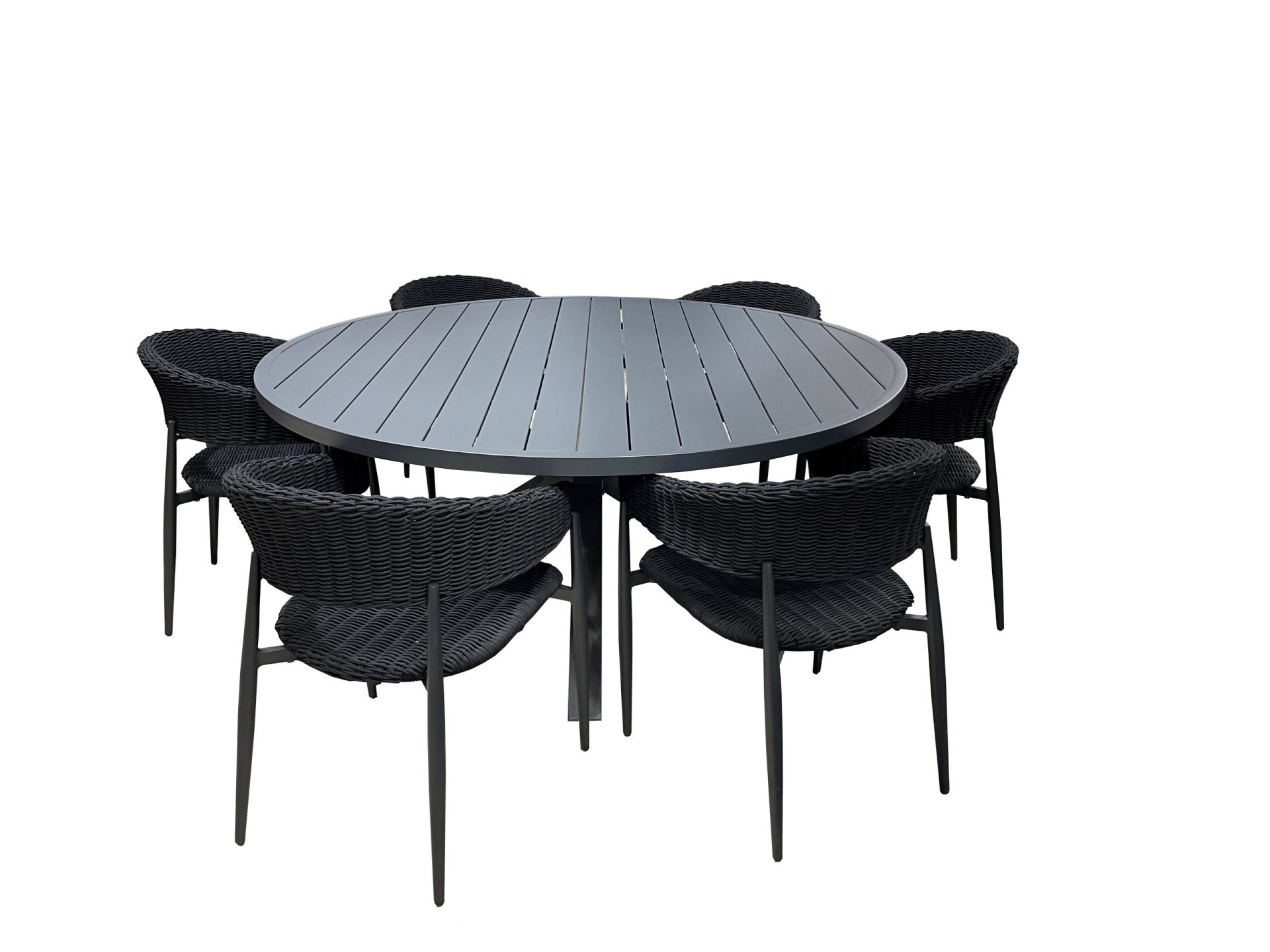 Woven - Portsea 1730mm - 7pc Round Table