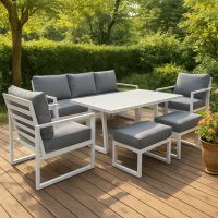 Torquay 6pc Triple Cafe Set - Gunmetal