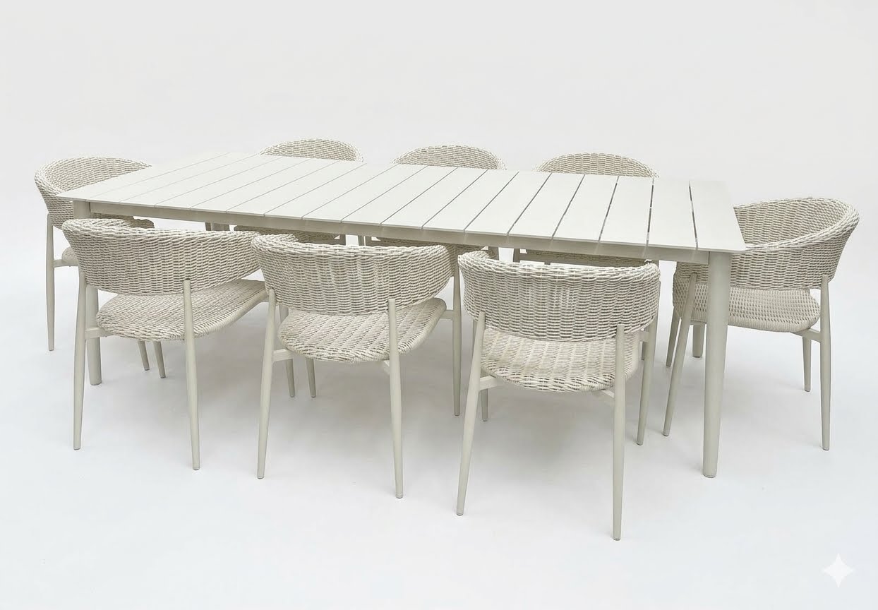 Woven-Jackson 9pc Dining Sets - White