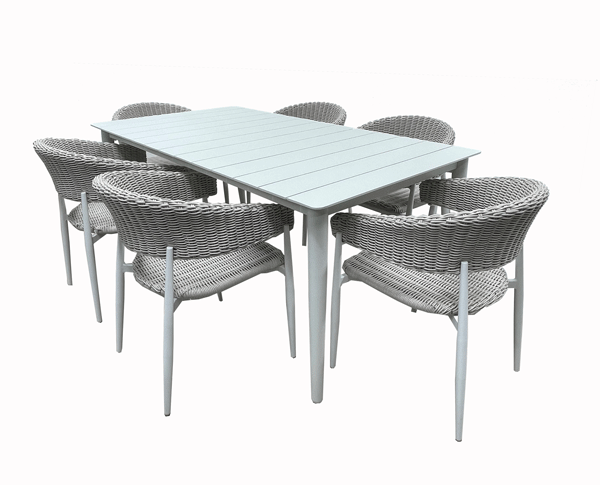 Woven-Jackson 7pc Dining Sets - White